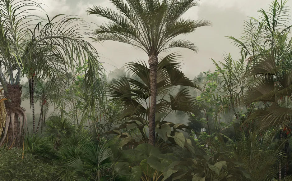 Green Vibrant Tropical Rainforest Jungle Wallpaper image 5