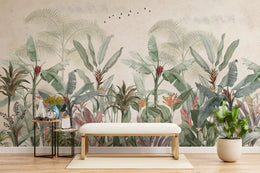 Vibrant Tropical And Woodland Forest Wallpaper image 1