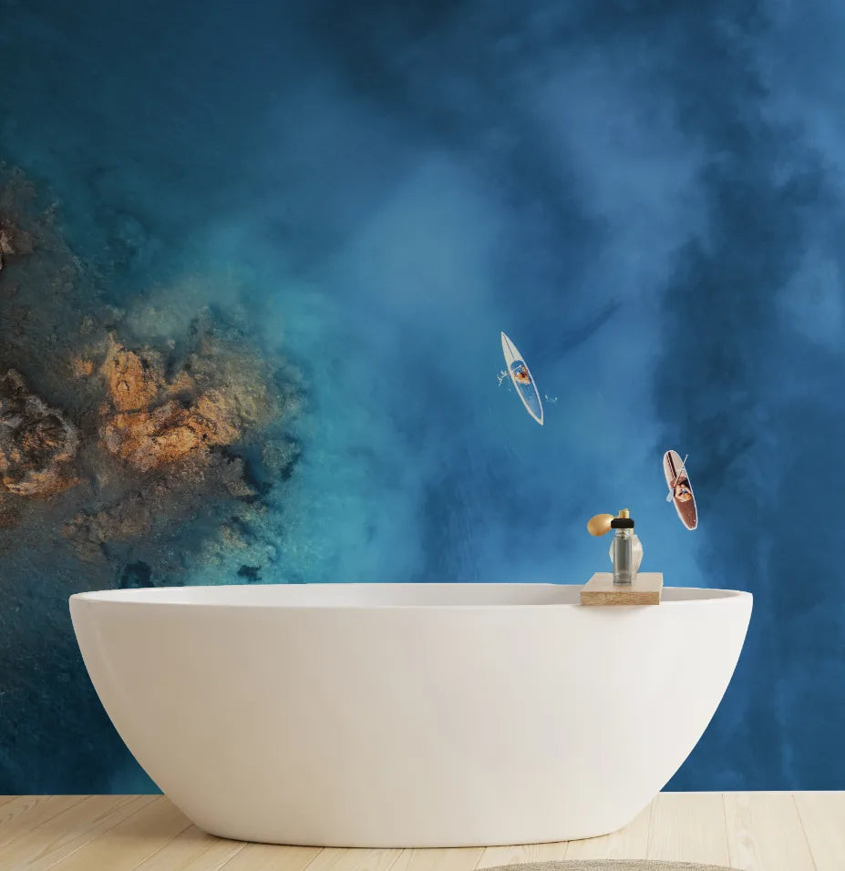 Endless Deep Blue Ocean Wallpaper Mural image 3