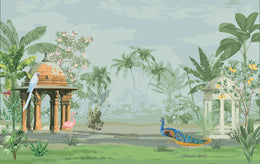 Indian Miniature Art Tropical Removable Wallpaper image 5