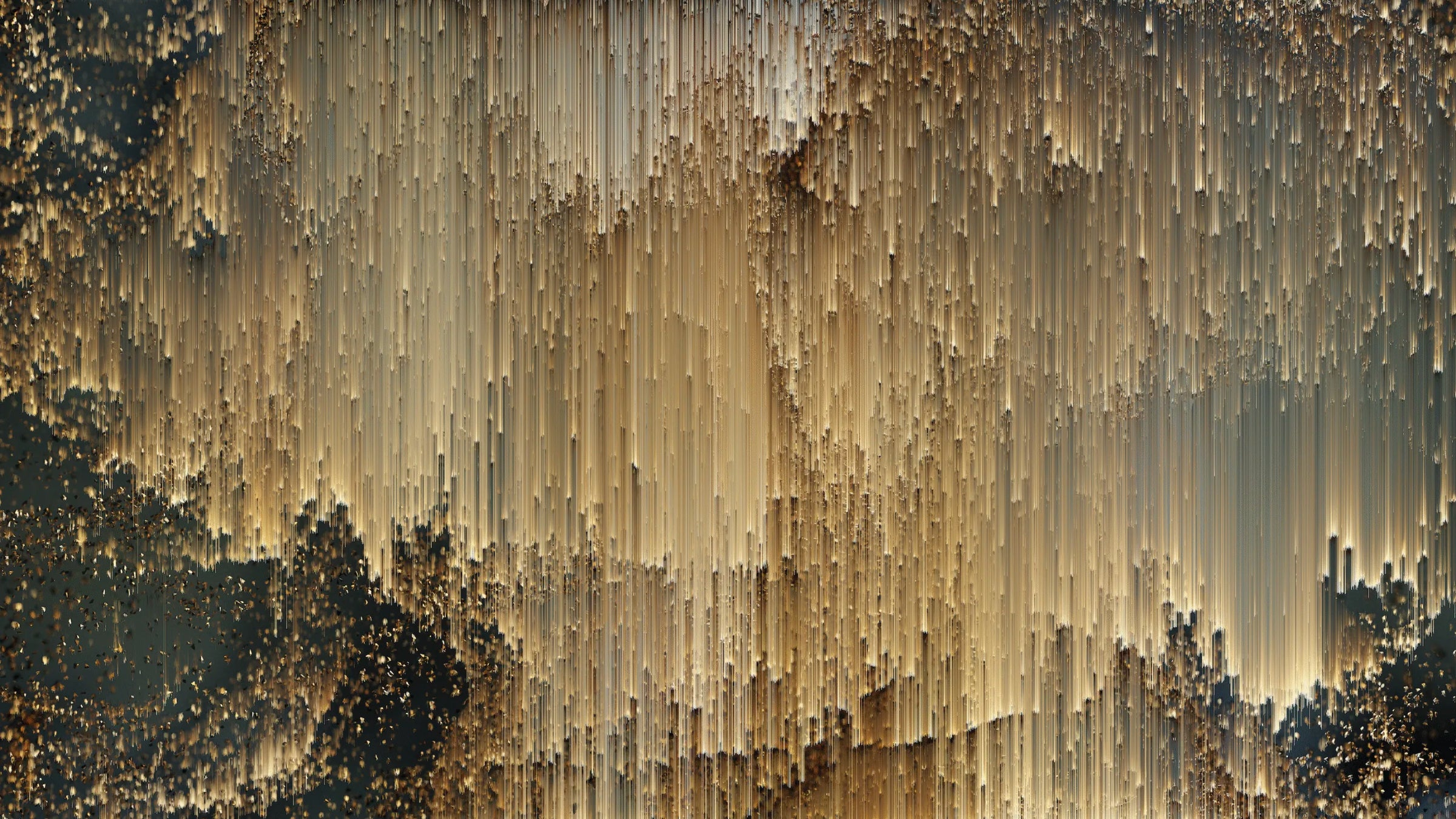 Luxurious Removable Art Deco Golden Lines Wallpaper image 5