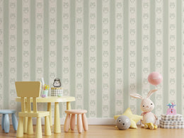 Owl Nursery Peel and Stick Wallpaper | Sage Green Forest Animals – Repeat Pattern image 4