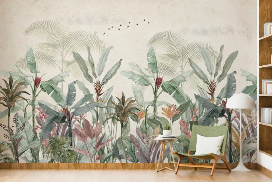 Vibrant Tropical And Woodland Forest Wallpaper image 3