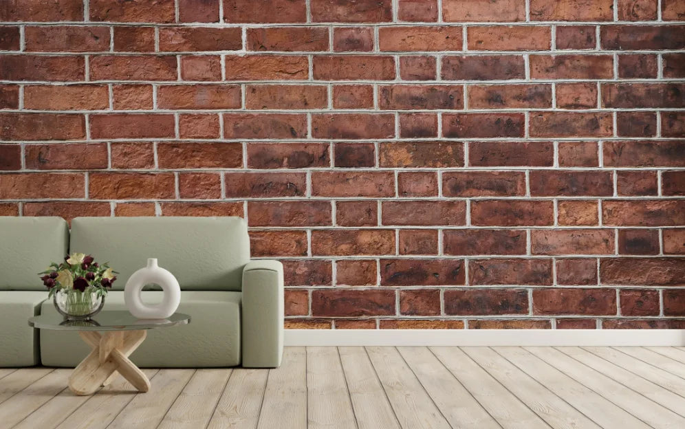 Beautiful Living Room Texture Brick Wall Mural