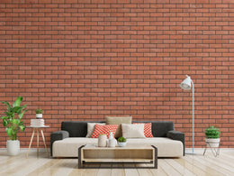 Modern Red Brick Wallpaper Sticker image 5