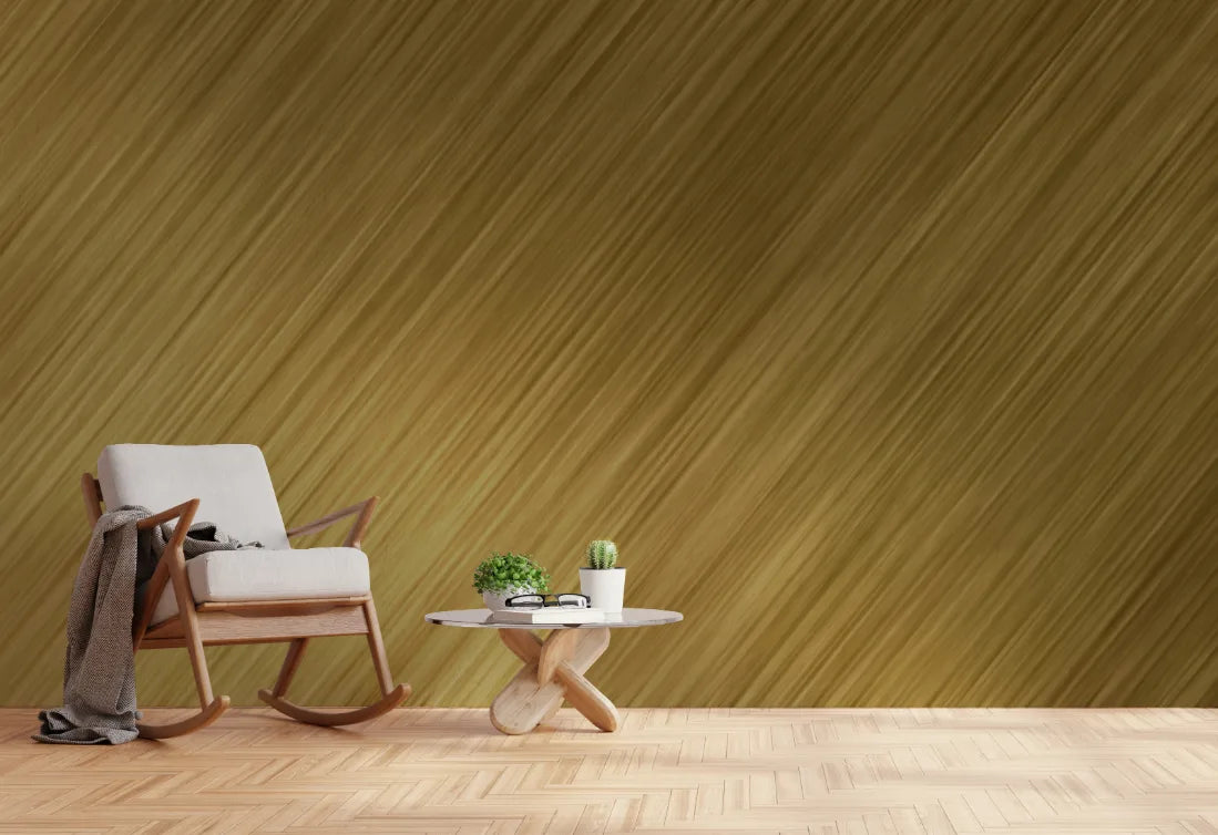 Vintage Golden Brushstrokes Wallpaper Murals image 1