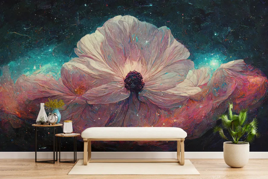 Midnight Bloom Floral Wallpaper image 2