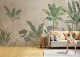 Banana Tree Tropical Wallpaper Wall Mural image 4