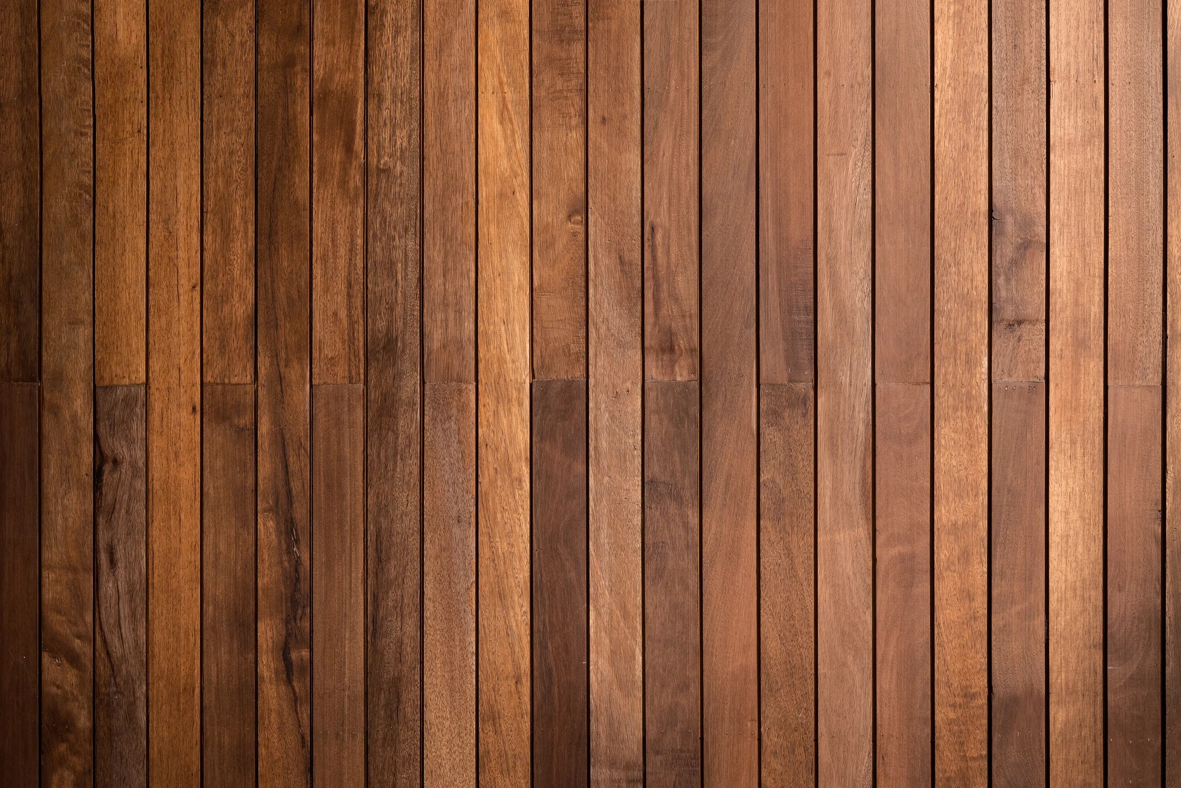 Brown Wood Panel Design | Vertical Striped Peel and Stick Wallpaper image 5