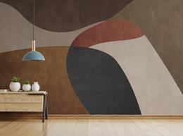 Abstract Beauty Terracotta Wallpaper For Living Room image 3