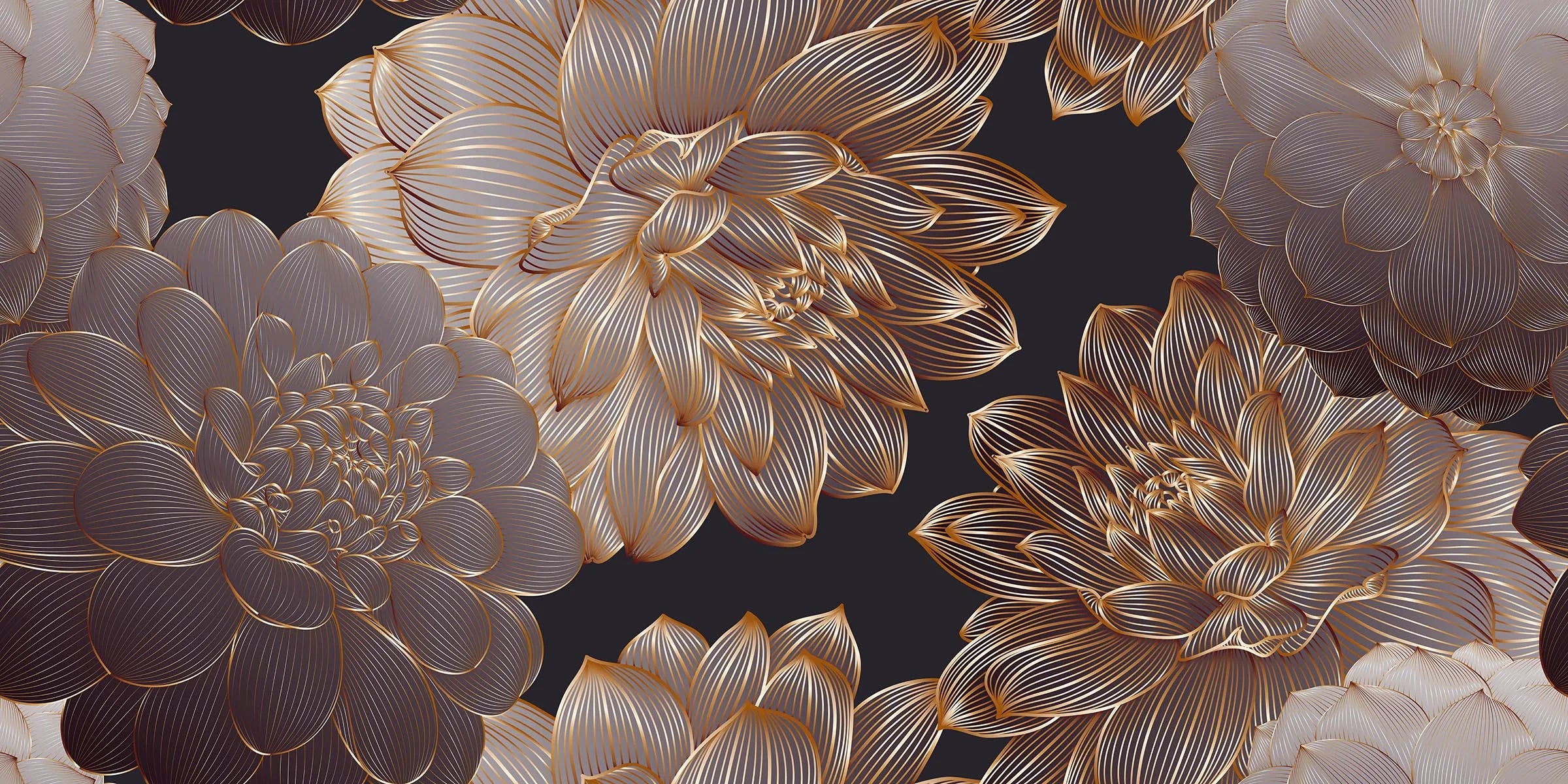 Luxurious Dahlia Peel and Stick Floral Wallpaper image 6