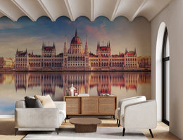 Hungarian Gothic Revival Self-Adhesive City Wallpaper