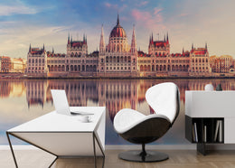 Hungarian Gothic Revival Self-Adhesive City Wallpaper