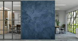 Concrete Urban Blue Office Peel and Stick Wallpaper image 1
