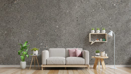 Concrete Peel and Stick Wallpaper | Gray Cement Modern Home Decor image 1