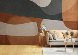 Soft Flow Abstract Wall Mural Yoga Room image 4