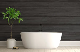 Black Wooden Effect Wallpaper For Wall image 2