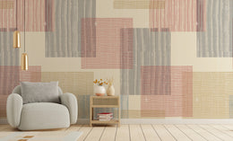 Abstract Geometric | Beige Multi-Color Peel and Stick Wallpaper image 3