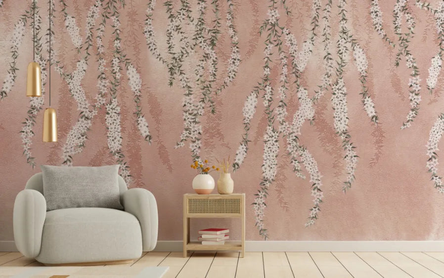 Beauty of Hanging Flowers Floral Wallpaper image 4