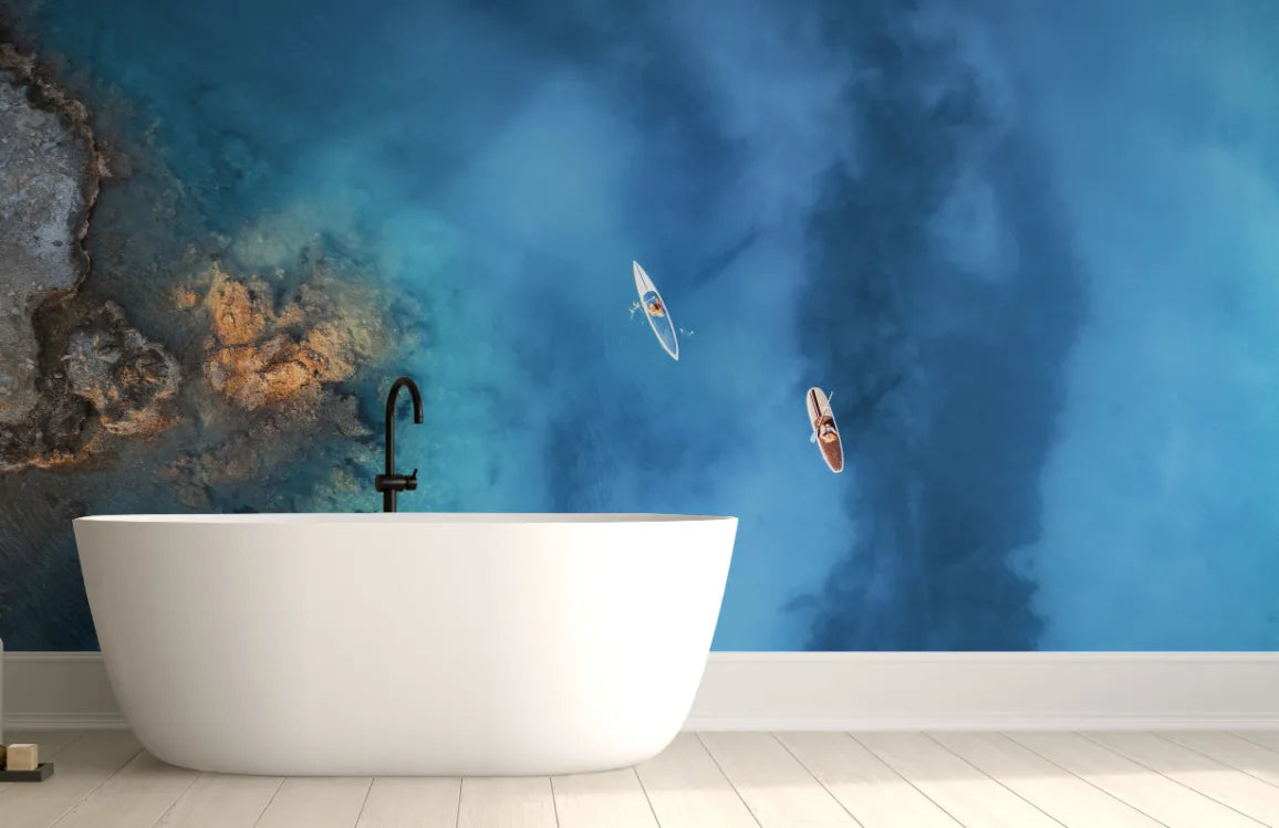 Endless Deep Blue Ocean Wallpaper Mural image 2