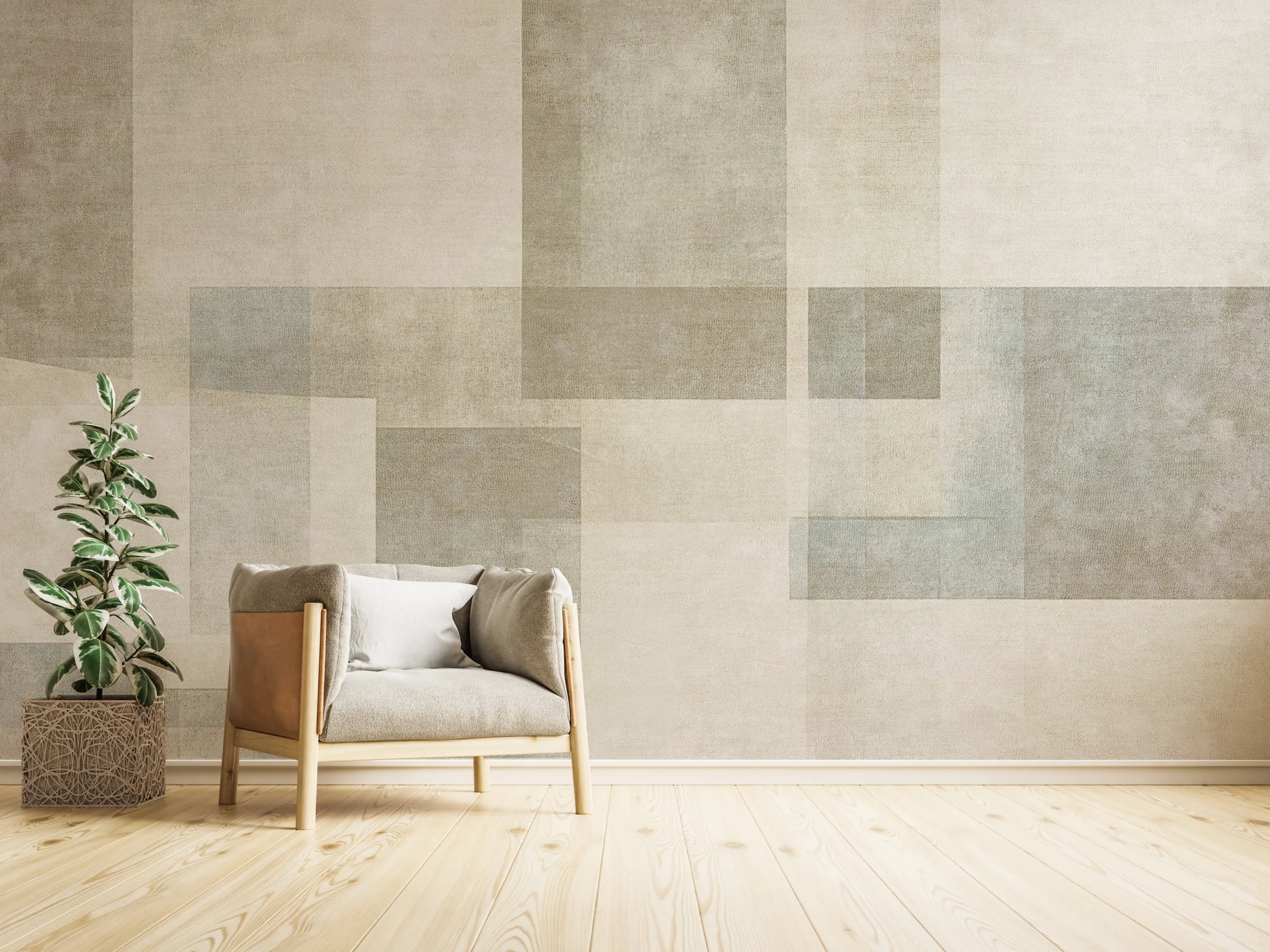 Monochrome Maze Abstract Wallpaper image 2