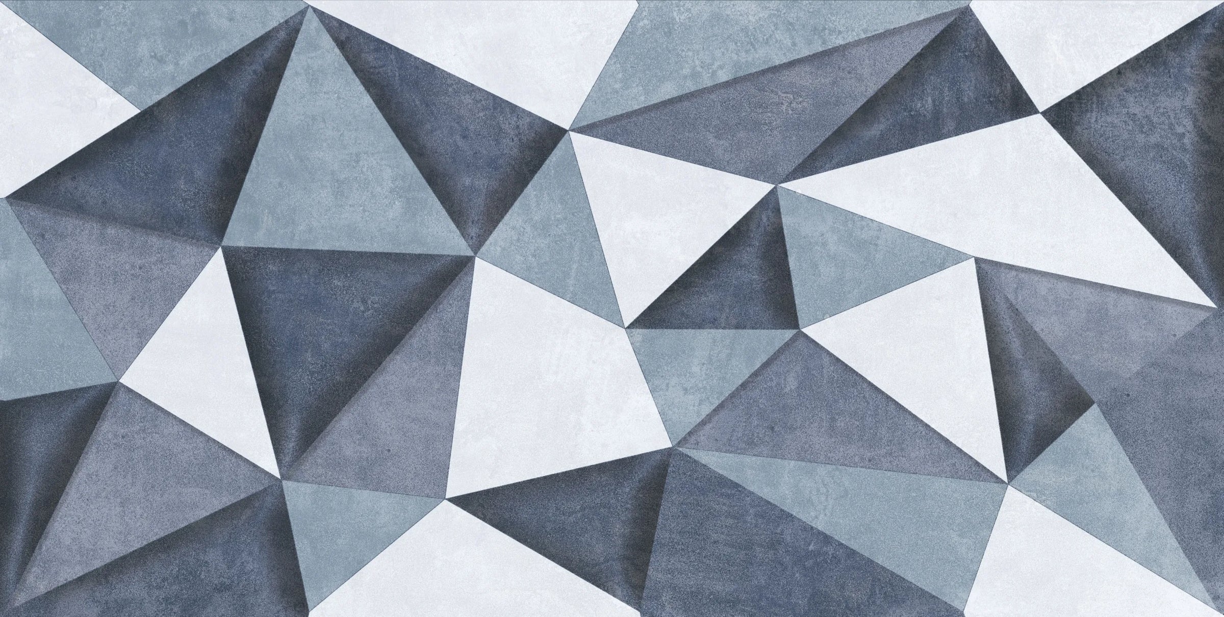 3D Self-Adhesive Grayish Blue Geometric Wallpaper image 5