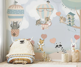 Cute Cartoon Kids Room Wallpaper image 2