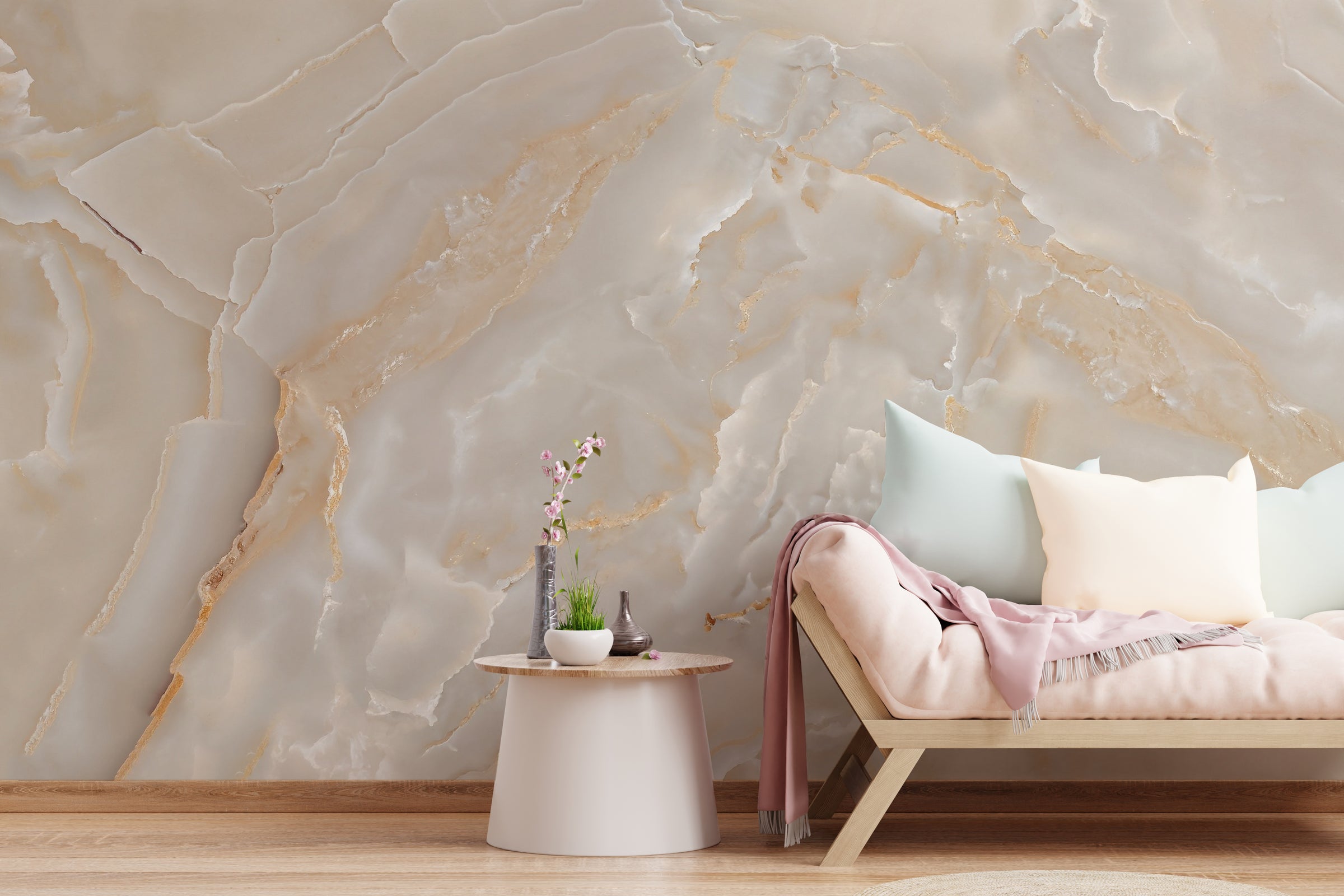 Super Glossy Peel and Stick Marble Wallpaper