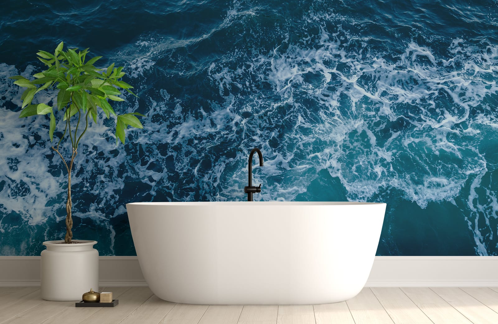 Breezes Wind Ocean Wallpaper