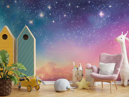 Multicolor Nebula Magical Sky Peel Stick Wallpaper image 3