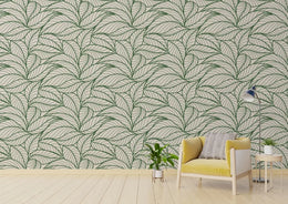 Banana Leaf Line Art Wallpaper Murals image 6