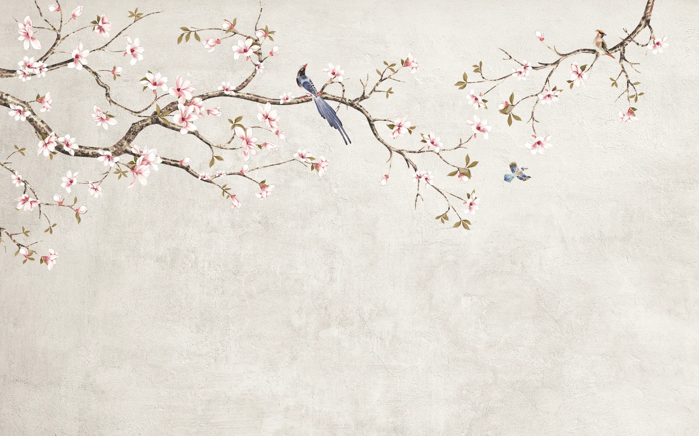 Chinoiseries Cherry Blossom Wallpaper Mural image 5