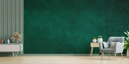 Viridian Green Concrete Peel and Stick Wallpaper image 3