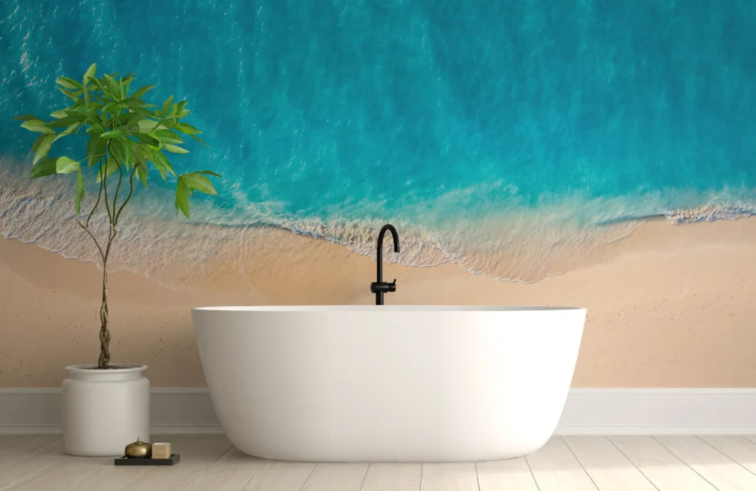 Beach Front Ocean Wallpaper image 4