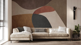 Abstract Beauty Terracotta Wallpaper For Living Room image 4