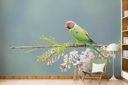 Nature Inspired Parrot Design | Vibrant Peel And Stick Living Room Wall Art Wallpaper image 4