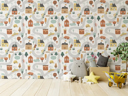 Tent City Kids Room Wallpaper image 3