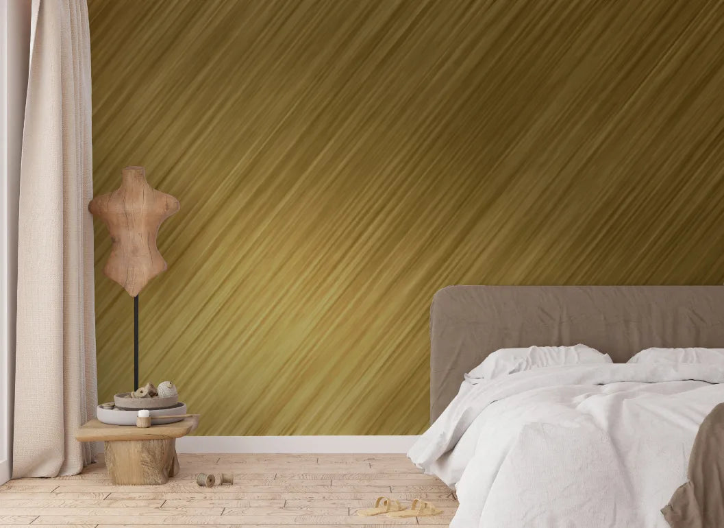 Vintage Golden Brushstrokes Wallpaper Murals image 3