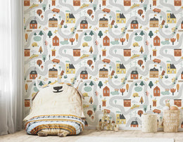 Tent City Kids Room Wallpaper image 4