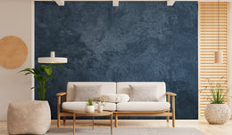 Concrete Urban Blue Office Peel and Stick Wallpaper