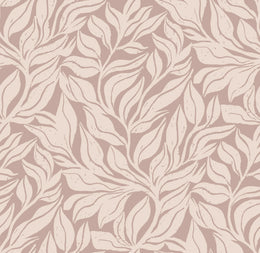 Neutral Leaf Wallpaper | Taupe Beige Botanical Leaves Peel and Stick image 5