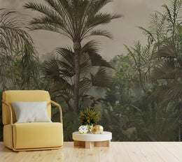 Green Vibrant Tropical Rainforest Jungle Wallpaper image 3