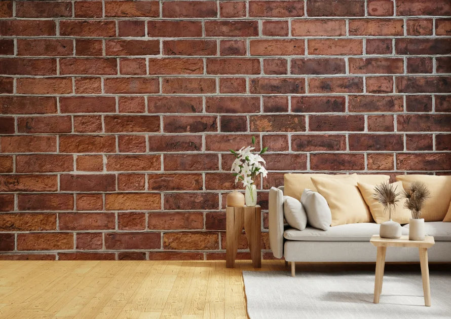 Beautiful Living Room Texture Brick Wall Mural image 6