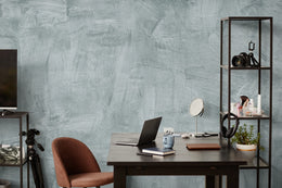 Light Gray Concrete Wall Mural | Contemporary Self Adhesive Wallpaper image 2