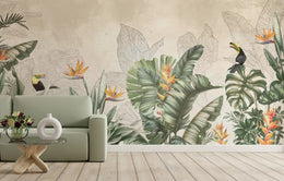 Large Green Tropical Wallpaper Murals image 1