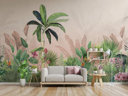 Jungle Palms Tropical Leaves Wallpaper image 3