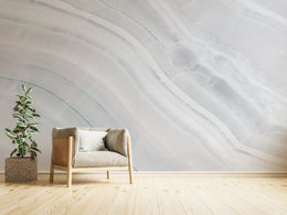 White Pearl Marble Wallpaper Wall Mural image 4