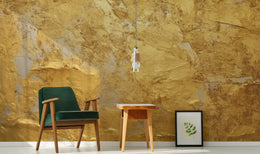 Premium gold texture wallpaper removable plaster effect minimalist hallway decor wall