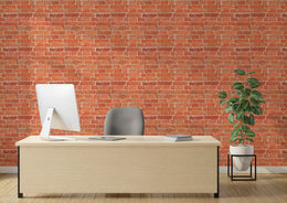 Modern Red Brick Wallpaper Sticker