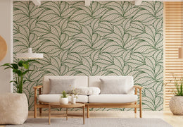 Banana Leaf Line Art Wallpaper Murals image 5